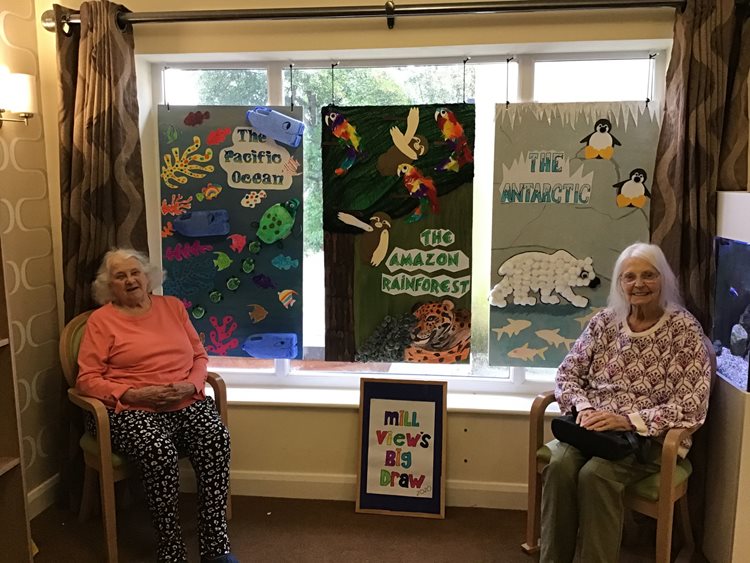 Ready, set, draw – East Grinstead care home residents take part in worldwide art festival